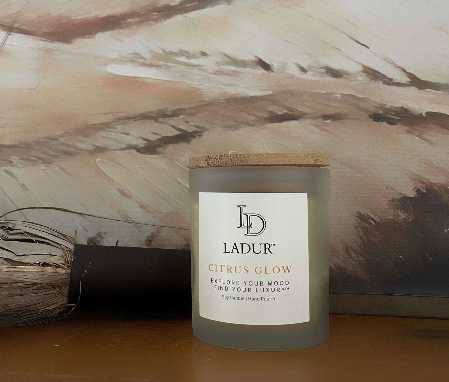 Citrus Glow – Soy Candle, Net 08 oz | Wooden Wick | Bright & Uplifting