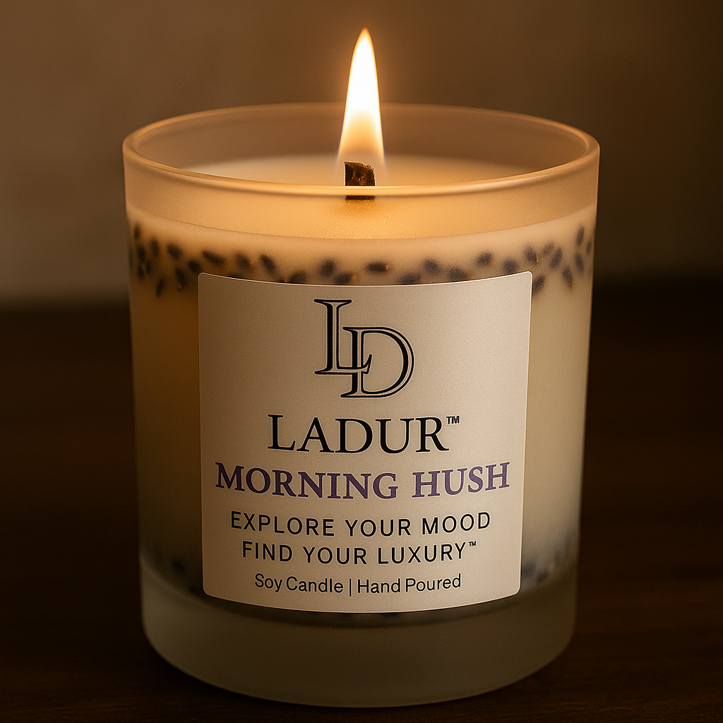 Morning Hush – Soy Candle, Net 08 oz | Wooden Wick