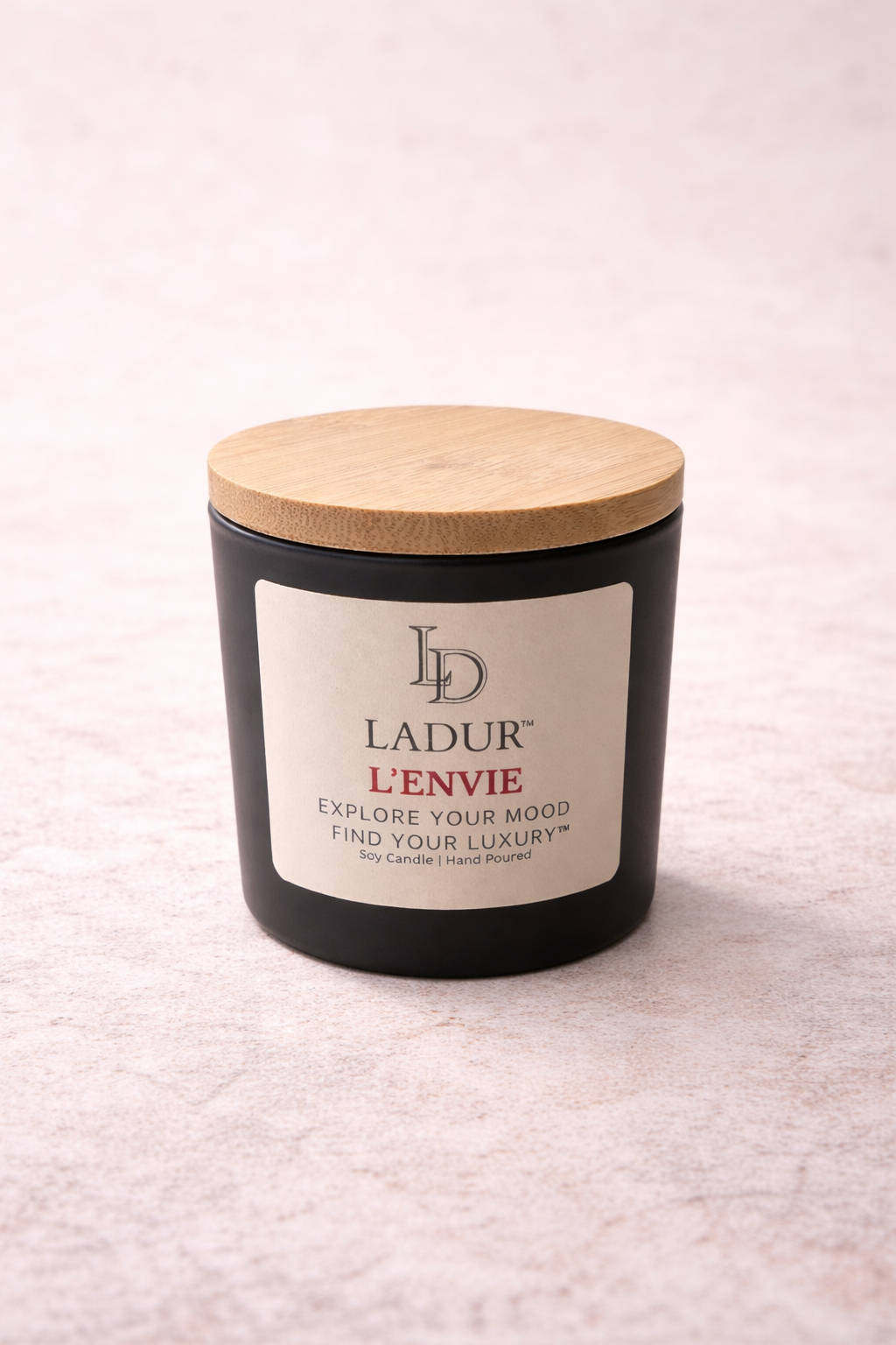 L’ENVIE – Luxury Soy Candle, Net 08 oz | Wooden Wick | Radiant Floral & Amber Woods