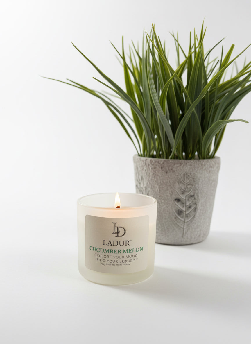 Cucumber Melon – Soy Candle, Net 08 oz | Wooden Wick | Cool & Refreshing