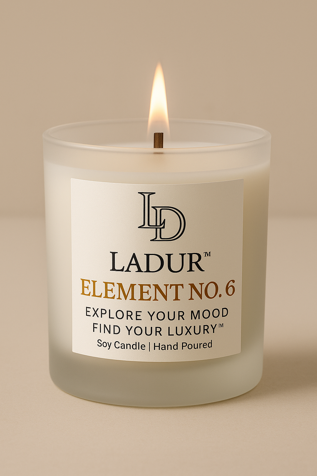 Element No. 6 – Luxury Soy Candle | Wooden Wick | 8 oz Net Wt