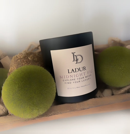 Midnight Fig – Luxury Soy Candle, Net 08 oz  | Wooden Wick | Warm Fig & Soft Woods