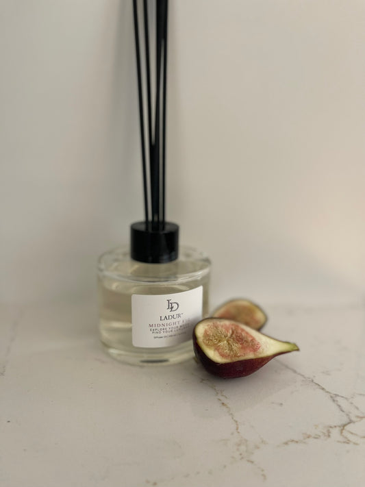 Midnight Fig – Luxury Reed Diffuser, 100 mL | Warm Fig & Soft Woods